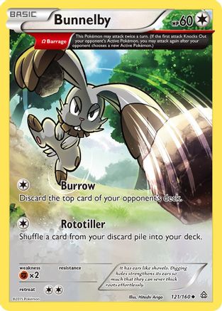 Bunnelby (Omega) 121/160 - XY  Primal Clash