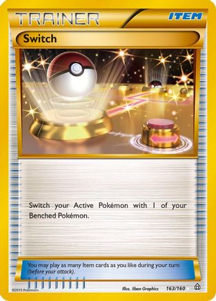 Switch (Secret Rare) 163/160 - XY  Primal Clash Holofoil