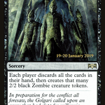 Awaken the Erstwhile (PRE-61S) - Ravnica Allegiance Promos Foil