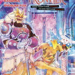 Cover of 'Shangri-La Frontier' Volume 19 with two characters in fantasy attire against a futuristic cityscape.