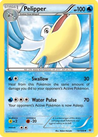 Pelipper 019/108 - XY  Roaring Skies