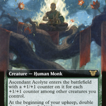 Ascendant Acolyte (NEC-064) - Neon Dynasty Commander: (Extended Art)