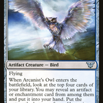 Arcanist's Owl (NEC-135) - Neon Dynasty Commander