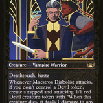 Maestros Diabolist (SNC-383) - Streets of New Capenna: (Showcase) Foil