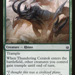 Thundering Ceratok (WAR-179) - War of the Spark