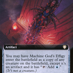 Machine God's Effigy (Extended Art) (BRC-063) - The Brothers' War Commander: (Extended Art)