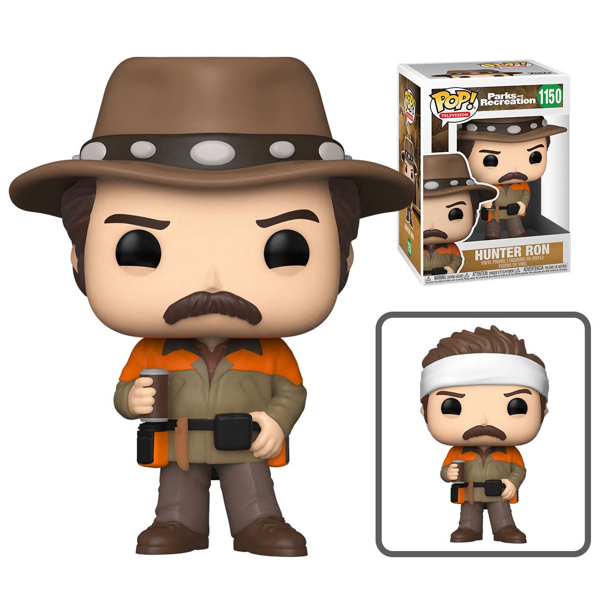 Pop! TV figure of Hunter Ron Swanson from Parks and Recreation, collectible toy by THE MIGHTY HOBBY SHOP.