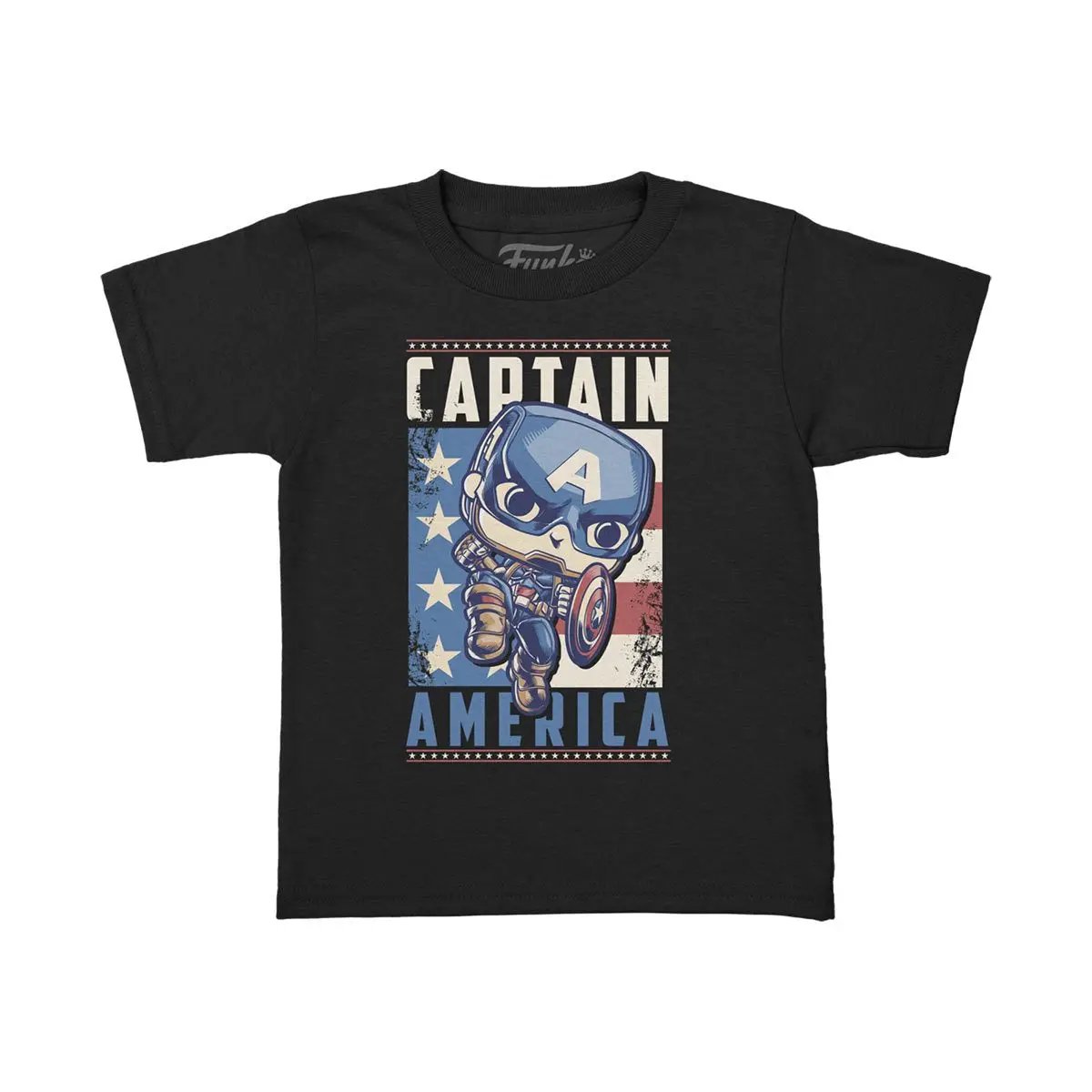 Pkt POP! & Tee: Marvel - Captain America (Youth/Kid Sizes) by THE MIGHTY HOBBY SHOP