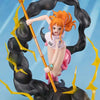 One Piece FiguartsZERO Extra Battle Nami figure from THE MIGHTY HOBBY SHOP, depicts Nami using lightning blast attack in dynamic pose.