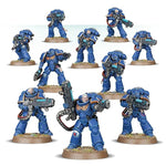 Space Marines Hellblaster Squad miniatures from THE MIGHTY HOBBY SHOP, featuring detailed Primaris models with plasma weaponry.