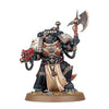 Black Templars Castellan miniature from THE MIGHTY HOBBY SHOP, showing a detailed armored warrior with a sword and shield.