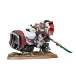 White Scars Warhammer 40,000 Suboden Khan miniature from The Mighty Hobby Shop, detailed space marine figure.
