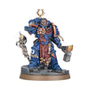 Ultramarines Warhammer 40,000 Ferren Areios miniature from THE MIGHTY HOBBY SHOP, featuring Ultramarine captain in detailed armor.