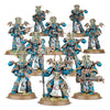 Thousand Sons Rubric Marines miniatures from THE MIGHTY HOBBY SHOP featuring painted models in detailed armor.