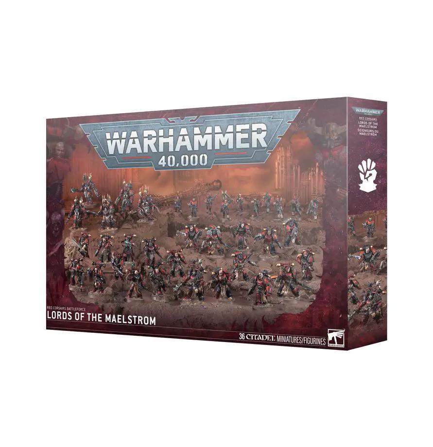 Red Corsairs Chaos Space Marines Lords of the Maelstrom Warhammer 40K miniatures set from THE MIGHTY HOBBY SHOP.