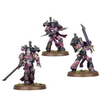 Close-up of Flawless Blades from THE MIGHTY HOBBY SHOP, showing sharp, detailed miniature hobby blades on a neutral background.