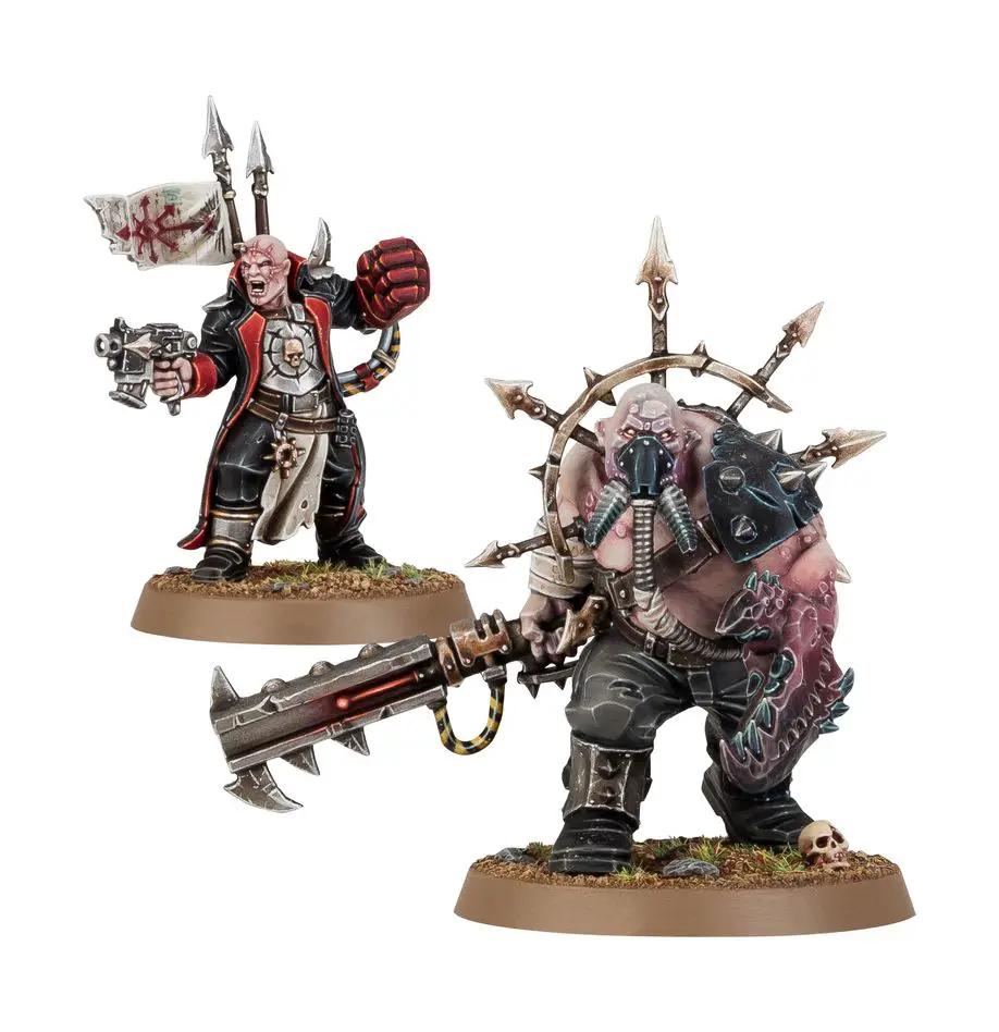 Chaos Space Marines Traitor Enforcer miniature from THE MIGHTY HOBBY SHOP, detailed figure in dark armor with weaponry.