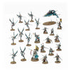 Aeldari Corsairs Eldritch Raiders battleforce miniatures set from Warhammer 40K, featuring alien-inspired models with intricate details.