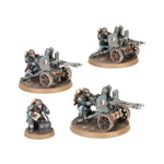 Astra Militarum Krieg Heavy Weapons Squad miniatures with heavy weaponry, detailed models from THE MIGHTY HOBBY SHOP.