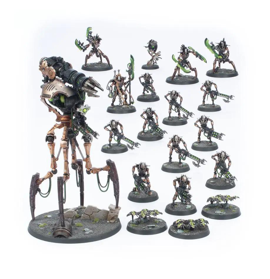 Necrons Combat Patrol set for Warhammer 40,000 featuring detailed miniatures from The Mighty Hobby Shop.
