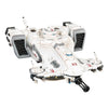 T'au Empire Devilfish model from Warhammer 40,000, featuring detailed military vehicle with sleek blue and white armor.