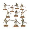 Warhammer 40,000 T'au Empire Kroot Carnivores miniatures by THE MIGHTY HOBBY SHOP, detailed models with tribal features and weapons.