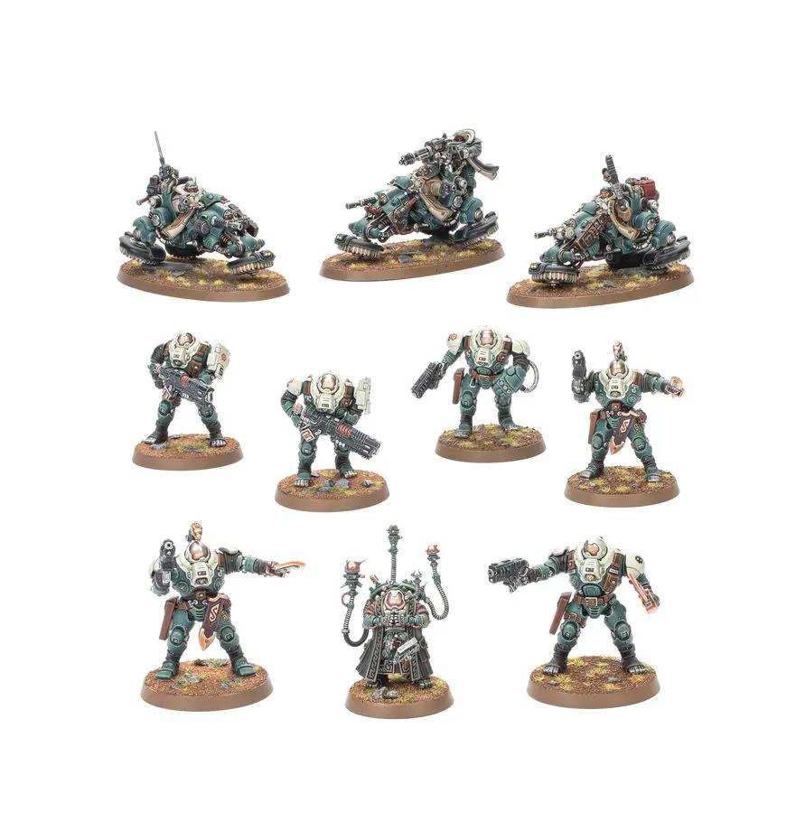 Leagues of Votann Maelstrom Battalion miniatures set from THE MIGHTY HOBBY SHOP, featuring detailed warrior figures and equipment.