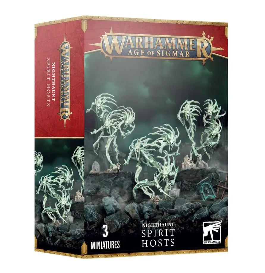 Plastic miniature set of Age of Sigmar Spirit Hosts by THE MIGHTY HOBBY SHOP, showing detailed ghostly warrior models.