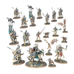 Ossiarch Bonereapers Kavalos Vanguard miniature from Spearhead set, detailed undead warrior figure for tabletop gaming.