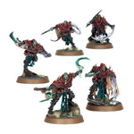 Ossiarch Bonereapers Mortis Reapers miniatures from THE MIGHTY HOBBY SHOP, featuring skeletal warriors with scythe weapons.