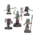 Warhammer Underworlds Thanatek's Tithe warband miniatures by THE MIGHTY HOBBY SHOP, detailed figures on a gaming board.