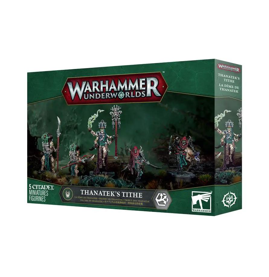 Warhammer Underworlds Thanatek's Tithe warband miniatures by THE MIGHTY HOBBY SHOP, detailed painted figures for tabletop gaming.