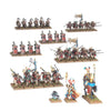 Detailed image of the Defenders of the Great Bastion Army Reinforcement Set by THE MIGHTY HOBBY SHOP, showcasing miniature figures and accessories.