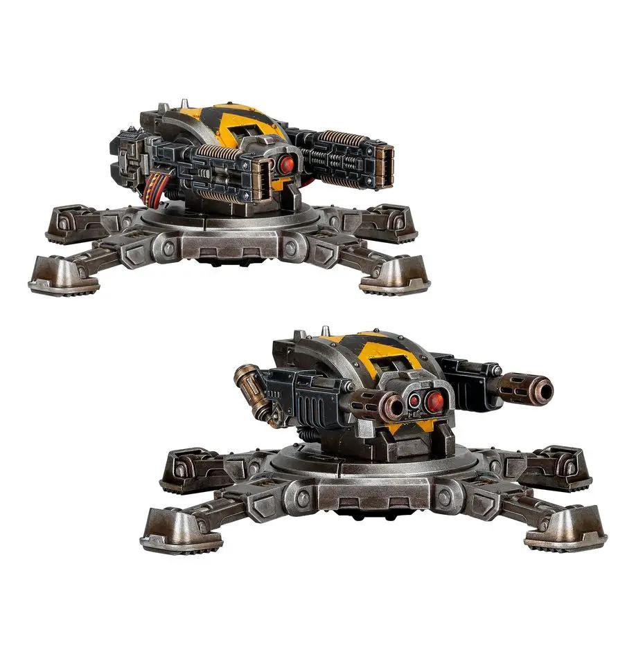 Tarantula Sentry Guns by THE MIGHTY HOBBY SHOP, detailed model with intricate parts and realistic design for hobby enthusiasts.