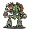 Saturnine Siege Dreadnought Ophion Configuration model from THE MIGHTY HOBBY SHOP, featuring detailed armor and weapon details.