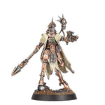 Skitarii Battle-Pilgrym Marshal from Mechanicum faction, detailed miniature figure for tabletop gaming, painted with armor and weaponry