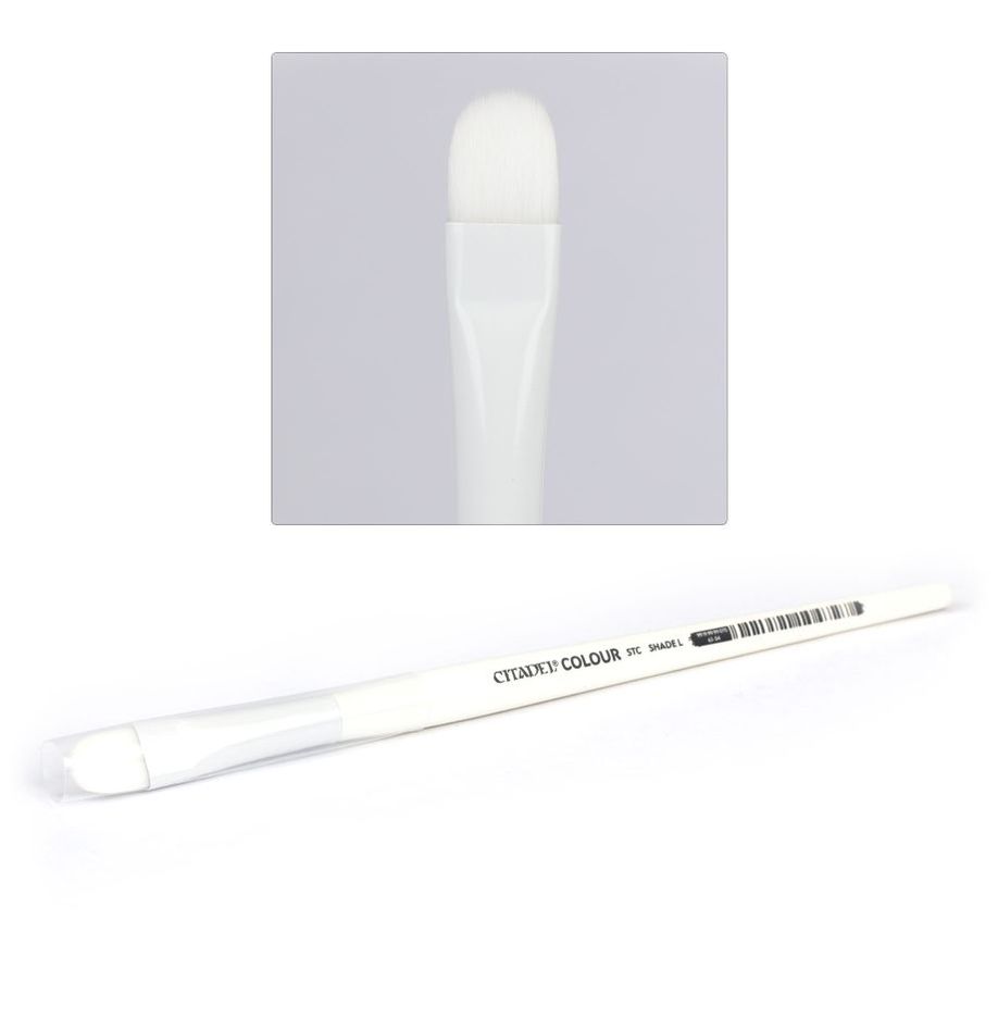 Synthetic shade brush for Citadel Colour STC L Shade by THE MIGHTY HOBBY SHOP, large size, designed for detailed miniature painting.