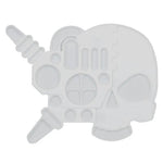 Servo-Skull Palette by THE MIGHTY HOBBY SHOP, featuring a detailed skull-shaped paint palette for miniature painting.
