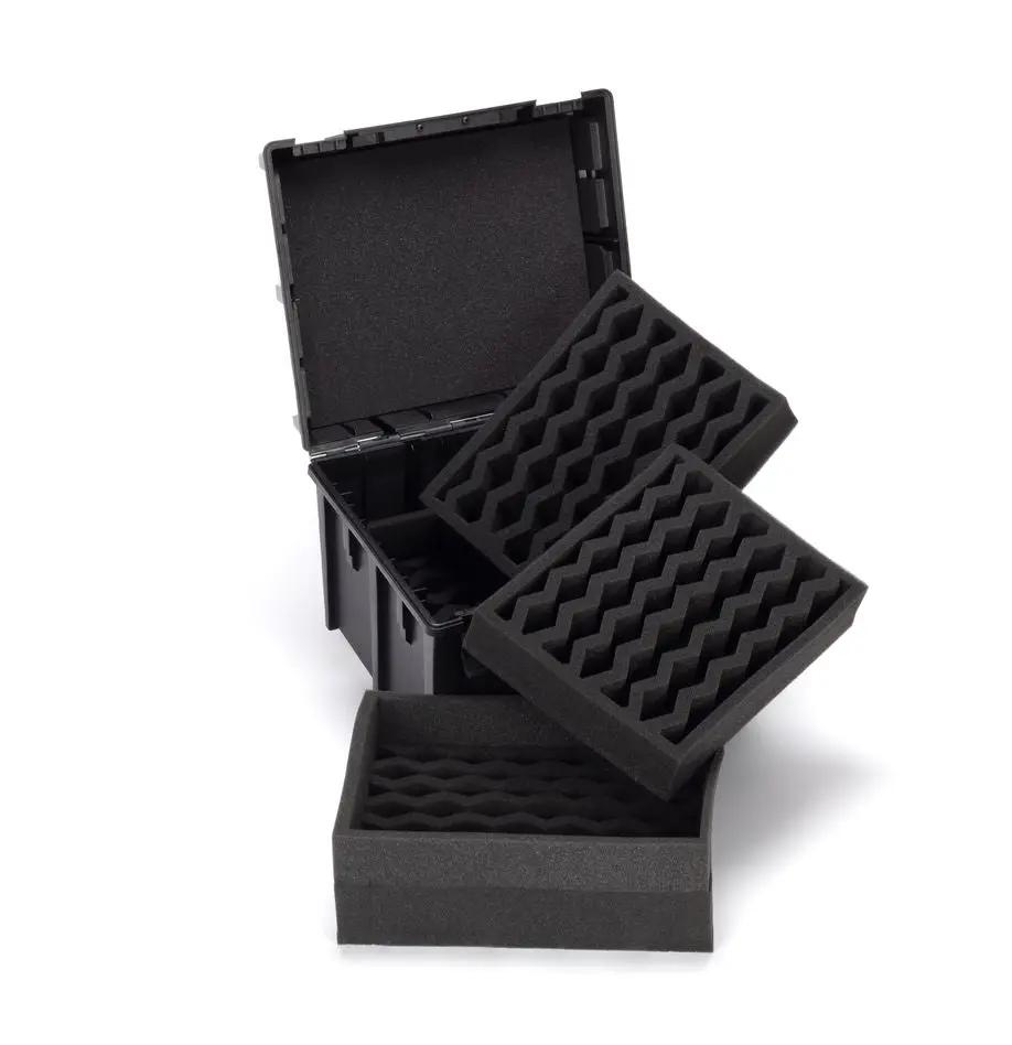 Warhammer battle figure case by THE MIGHTY HOBBY SHOP, black protective storage case for miniatures and gaming figures.