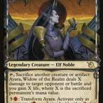 Ayara, Widow of the Realm // Ayara, Furnace Queen (MOM-296) - March of the Machine: (Showcase)