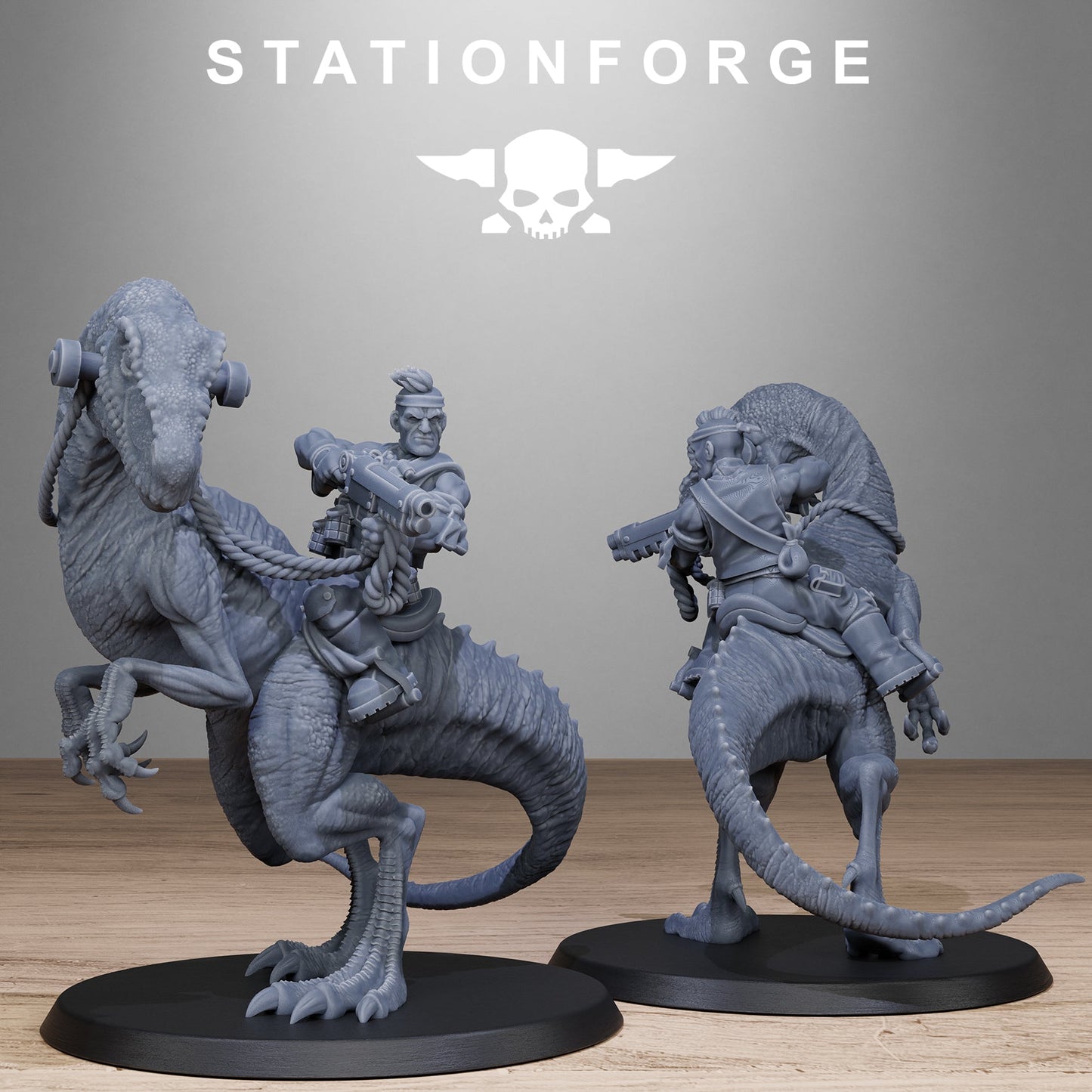3D Printed GrimGuard Jungle Raptors by Stationforge Miniatures