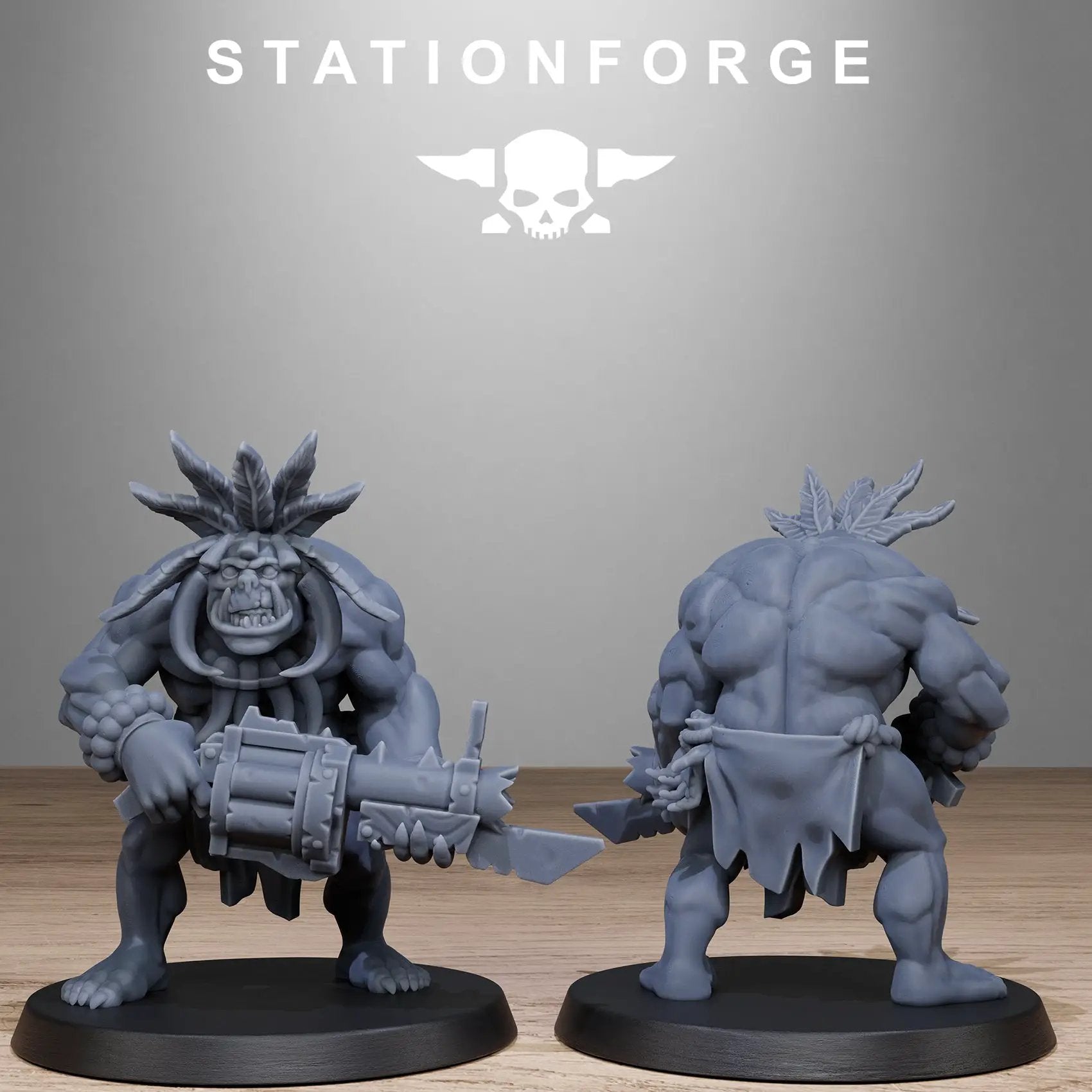 3D Printed Orkaz Tribal Infantry by StationForge Miniatures by Last Hope Miniatures