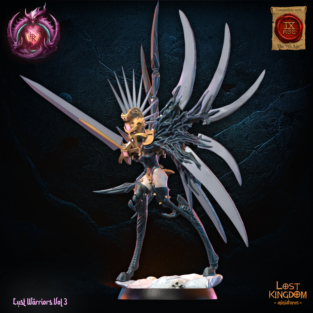 3D Printed Claire, the Claymore by Lost Kingdom Miniatures