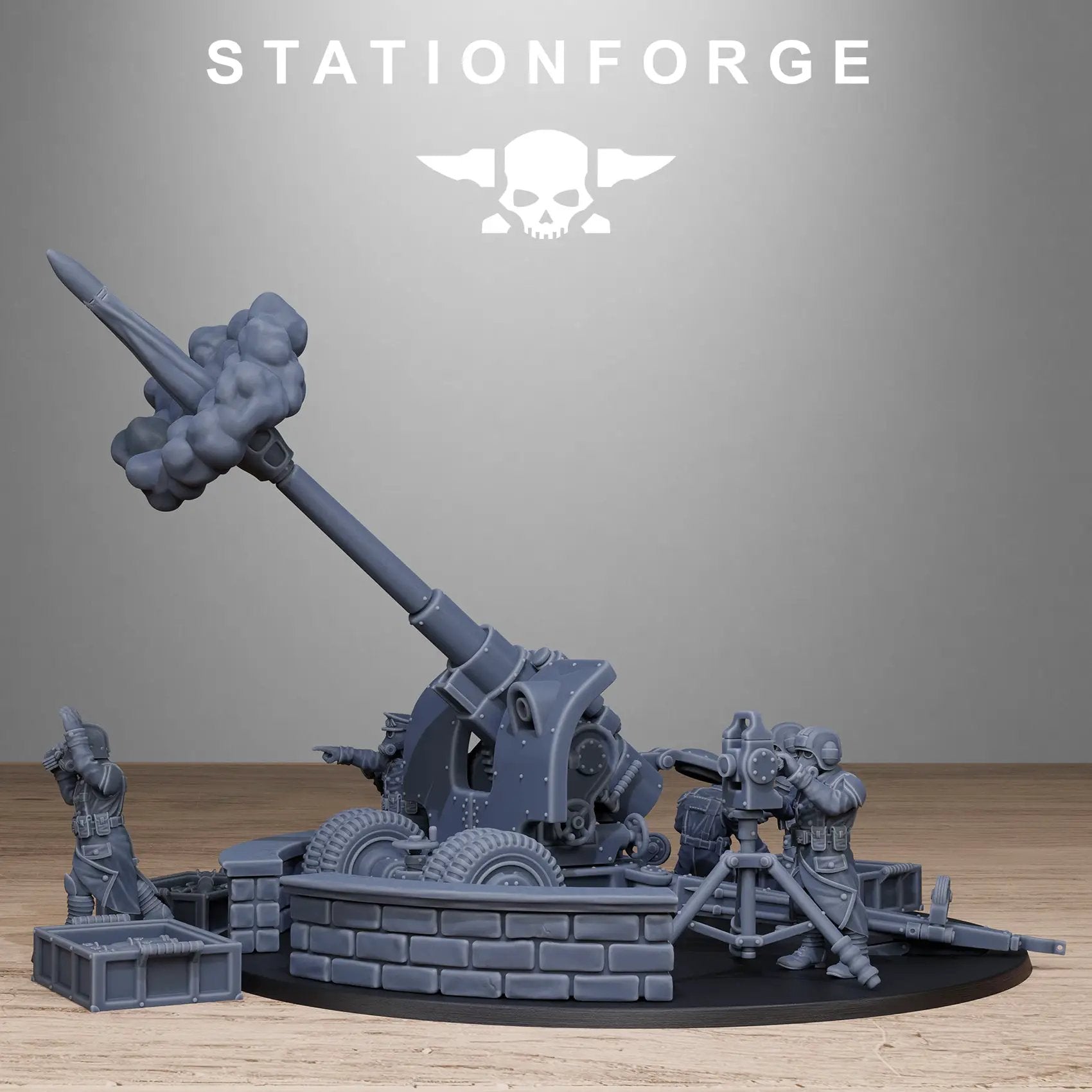 3D Printed GrimGuard Light Artillery by Stationforge Miniatures by Last Hope Miniatures