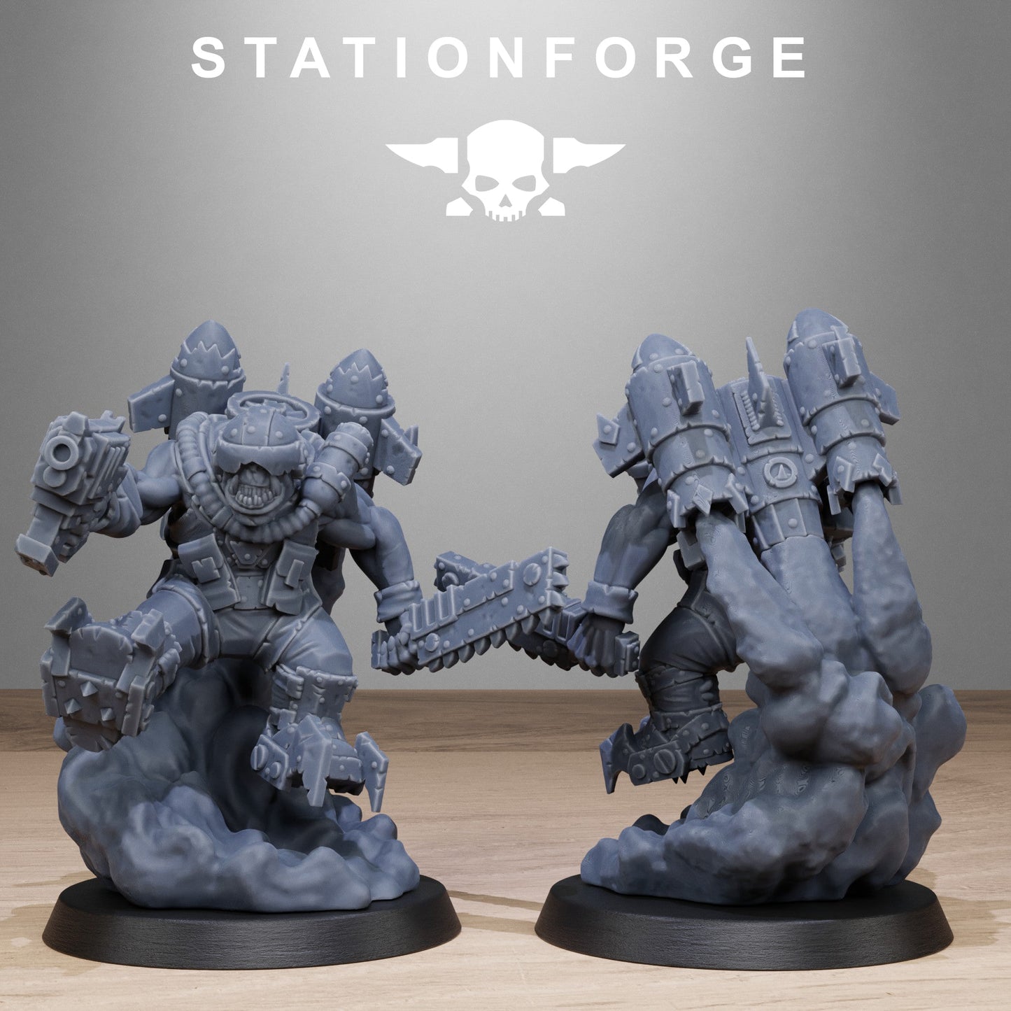 3D Printed Orkaz Flyers by StationForge Miniatures