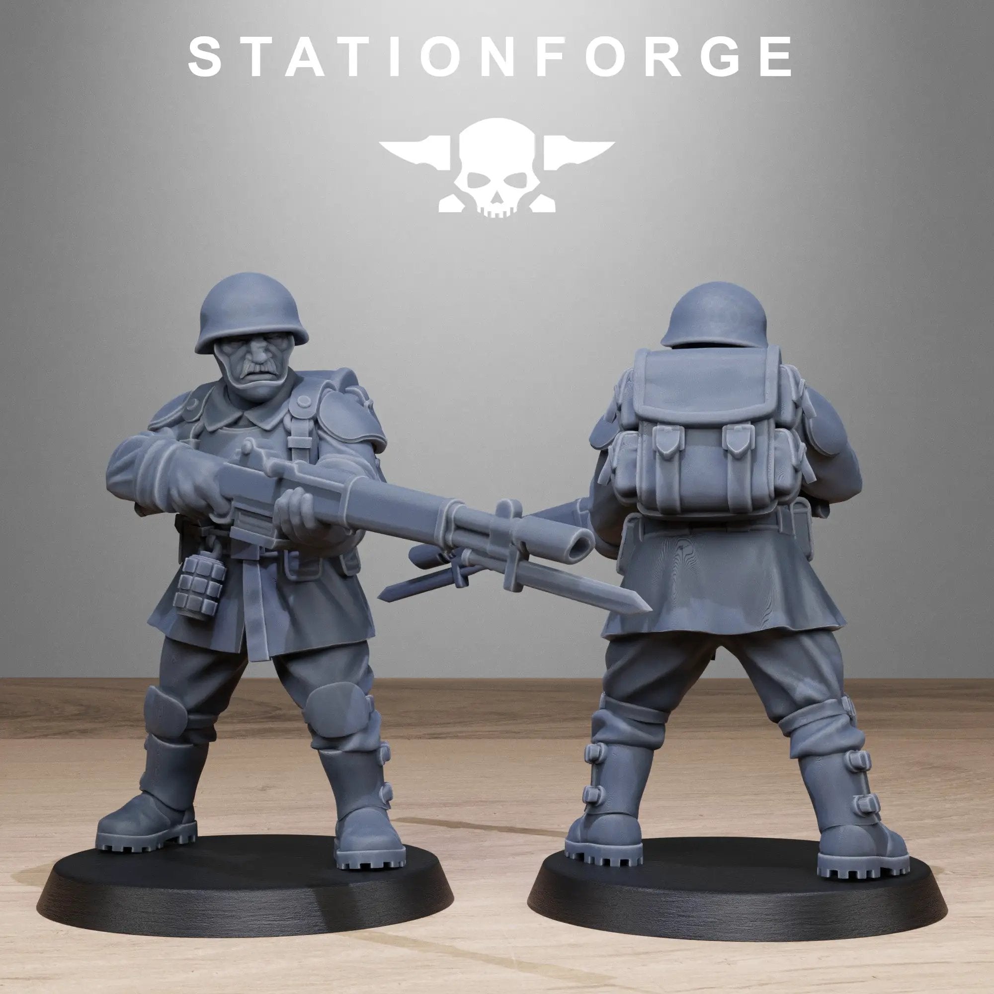 3D Printed FreeGuard Infantry by StationForge Miniatures by Last Hope Miniatures
