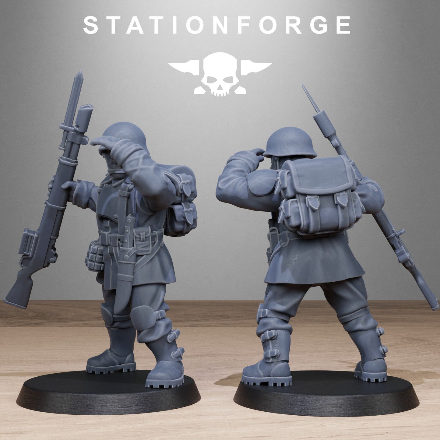 3D Printed FreeGuard Infantry by StationForge Miniatures