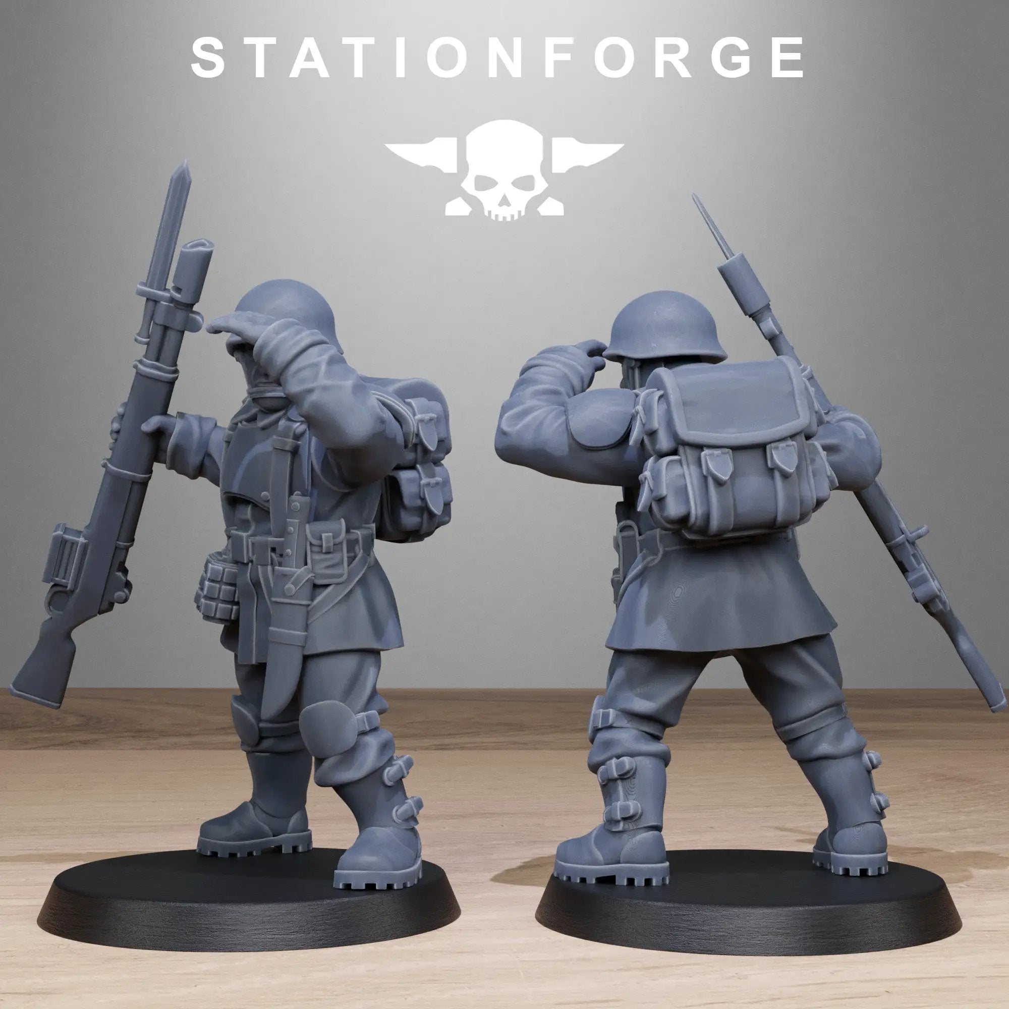 3D Printed FreeGuard Infantry by StationForge Miniatures by Last Hope Miniatures