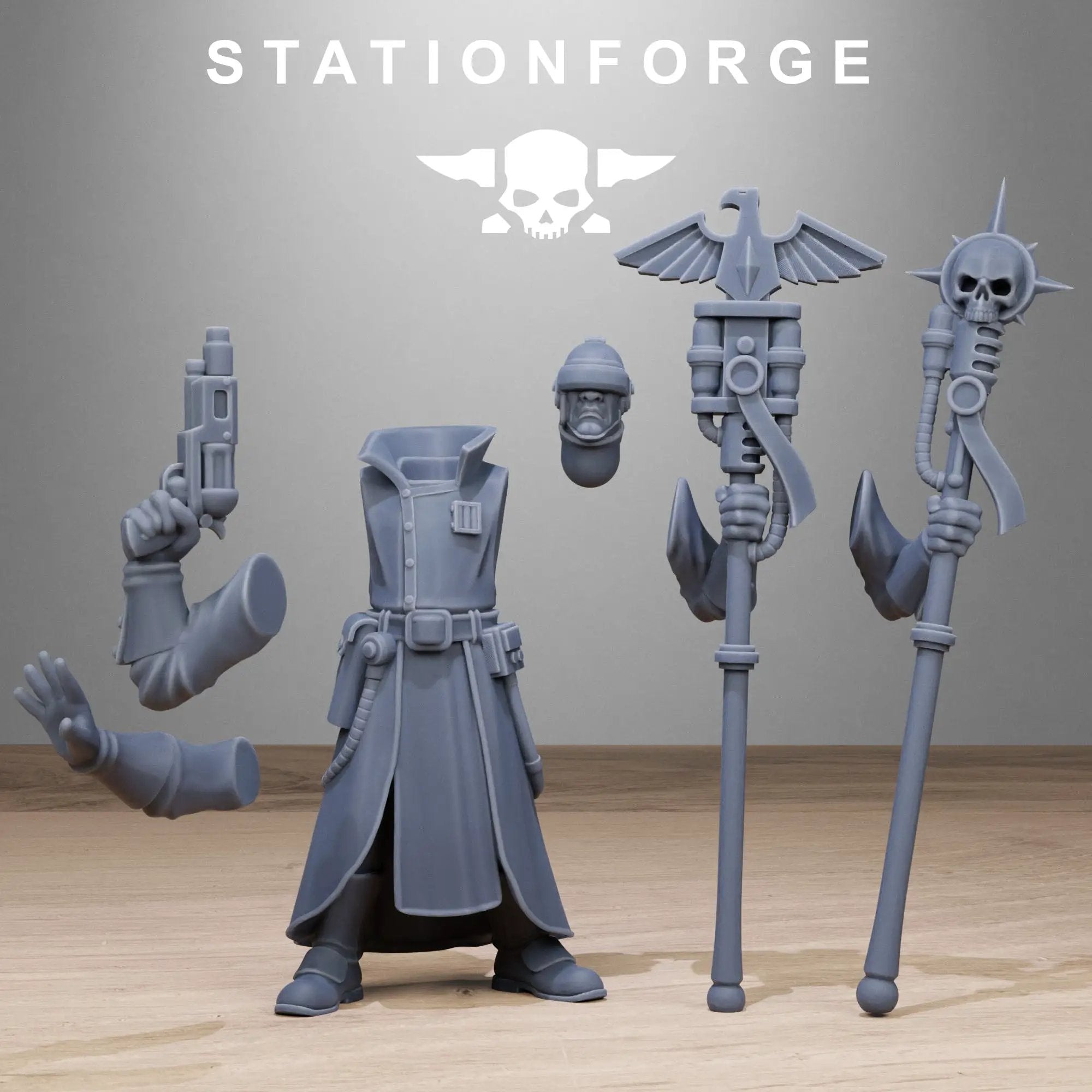 3D Printed GrimCorp Seers by StationForge Miniatures by Last Hope Miniatures