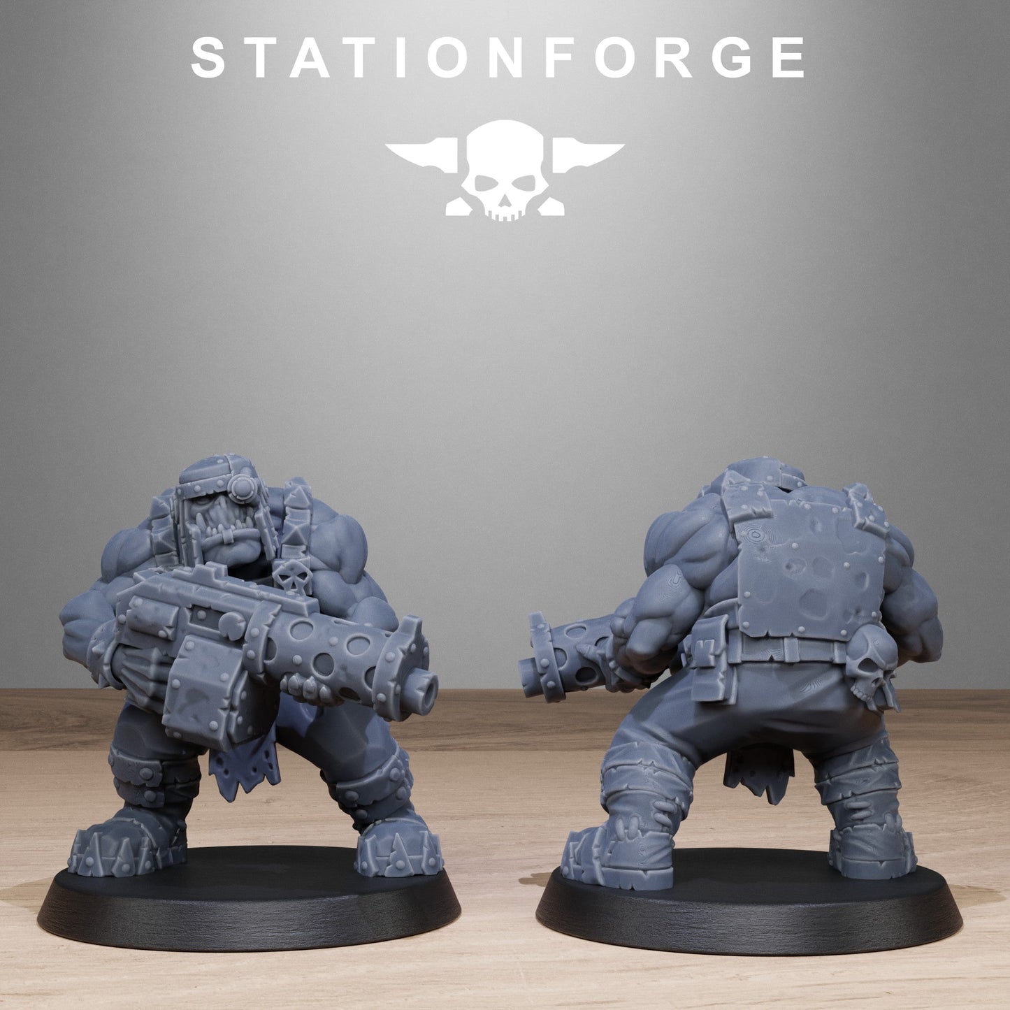 3D Printed Orkaz Bros Infantry by StationForge Miniatures